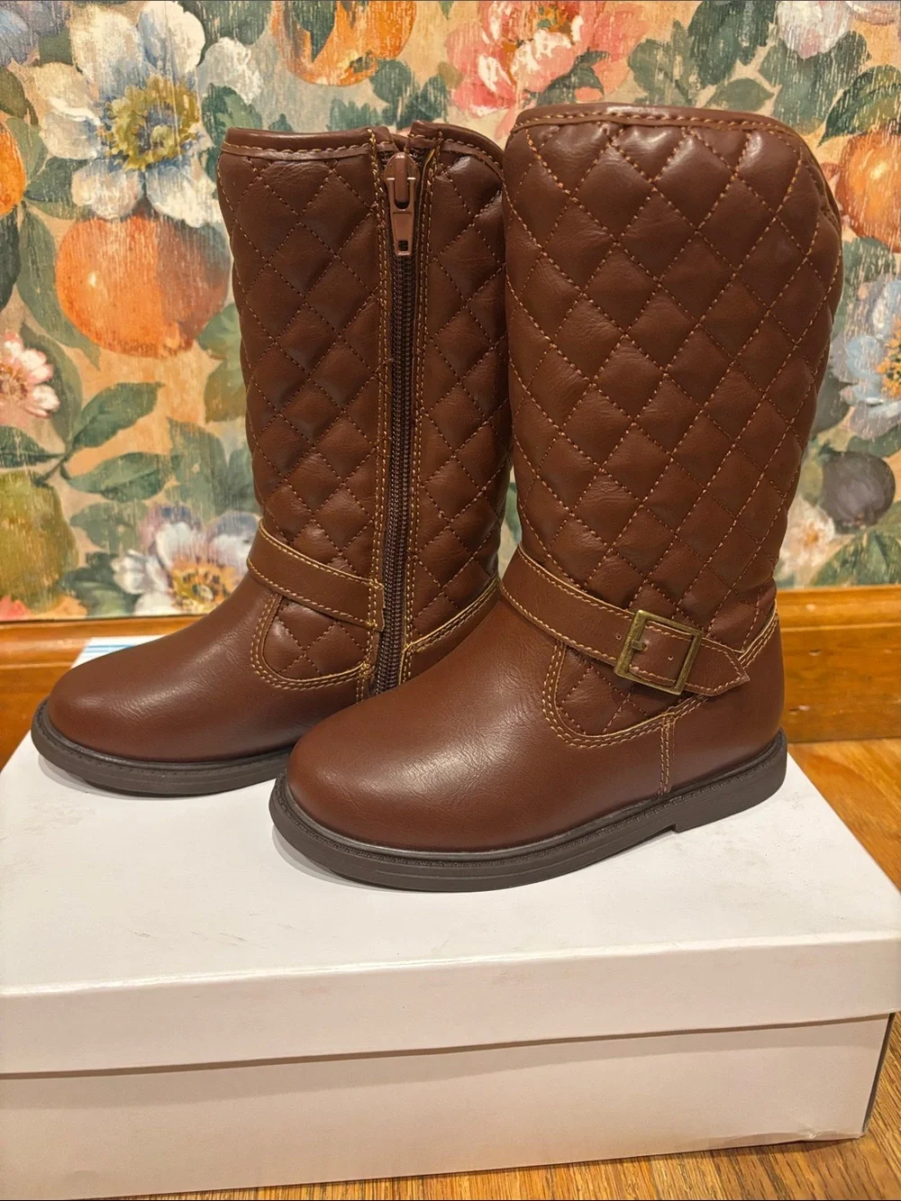 New Carter’s Quilted Brown Mid-Calf Boots